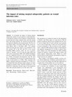 Research paper thumbnail of The impact of mixing surgical subspecialty patients on wound infection rates