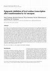 Research paper thumbnail of Epigenetic inhibition of lysyl oxidase transcription after transformation by ras oncogene