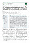 Research paper thumbnail of Diet quality is associated with pain intensity and quality of life in a sample of patients with knee osteoarthritis: a cross-sectional study