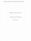 Research paper thumbnail of Child Molestation Resiliency or Crime