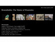 Research paper thumbnail of "The Matter of Mountains: Roundtable", RSA Virtual April 22, organized by Elisa A. Daniele and Rachel D. Weiss, session monitor: Elisa A. Daniele