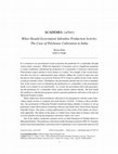 Research paper thumbnail of When Should Government Subsidise Production Activity: The Case of Polyhouse Cultivation in India