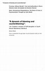 Research paper thumbnail of “A dynamic of blaming and counterblaming”: J.M. Coetzee’s Analysis of Self-deception in South African Resistance Literature