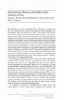 Research paper thumbnail of Introduction: Science and public policy - relations in flux