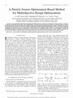 Research paper thumbnail of A particle swarm optimization-based method for multiobjective design optimizations