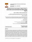 Research paper thumbnail of Modelling Social Vulnerability to Malaria Risk in Katsina-Ala Local Government Area, Benue State Nigeria