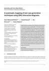 Research paper thumbnail of A systematic mapping of test case generation techniques using UML interaction diagrams