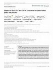 Research paper thumbnail of Impacts of the IUCN Red List of Ecosystems on Conservation Policy and Practice