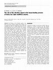 Research paper thumbnail of The role of the vibration signal in the house-hunting process of honey bee (Apis mellifera) swarms