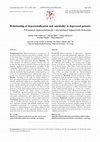 Research paper thumbnail of Relationship of depersonalization and suicidality in depressed patients