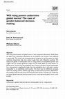 Research paper thumbnail of Will rising powers undermine global norms? The case of gender-balanced decision-making