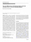 Research paper thumbnail of The role of diVerent types of detached macrophytes in the food and habitat choice of a surf-zone inhabiting amphipod