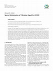 Research paper thumbnail of Sparse Optimization of Vibration Signal by ADMM