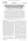 Research paper thumbnail of High sensitivity to short wavelengths in a lizard and implications for understanding the evolution of visual systems in lizards