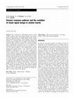 Research paper thumbnail of Sensory response patterns and the evolution of visual signal design in anoline lizards