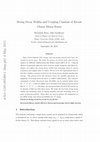 Research paper thumbnail of Strong decay widths and coupling constants of recent charm meson states