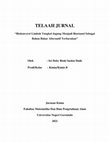 Research paper thumbnail of KIMIA ANALITIK (TELAAH JURNAL)