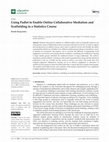 Research paper thumbnail of Using Padlet to Enable Online Collaborative Mediation and Scaffolding in a Statistics Course