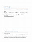 Research paper thumbnail of Who Was It If It Wasn't Me?': The Problem of Orientation in Alice Munro's 'Trespasses': A Cognitive Ecological Analysis