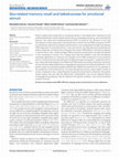 Research paper thumbnail of Sex-Related Memory Recall and Talkativeness for Emotional Stimuli