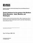 Research paper thumbnail of Spatial databases for the geology of the northern Rocky Mountains - Idaho, Montana, and Washington