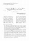 Research paper thumbnail of El concepto de  Öffentlichkeit (espacio público) en Habermas: una discusión a partir del caso ateniense