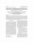 Research paper thumbnail of Working Memory as Endophenotypes in First-Degree Relatives of Children with Neurodevelopmental Disorders: An Indian Account