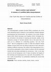 Research paper thumbnail of SOLO LA VERITÀ CI PUÒ SALVARE? Il cinema e il conflitto delle interpretazioni