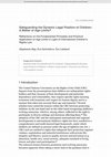 Research paper thumbnail of Safeguarding the Dynamic Legal Position of Children: A Matter of Age Limits? Reflections on the Fundamental Principles and Practical Application of Age Limits in Light of International Children's Rights Law