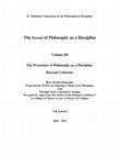 Research paper thumbnail of Prescience1U: Defining Competence in the Philosophical Discipline