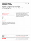 Research paper thumbnail of La médecine du sommeil sous-représentée dans les curriculums des programmes de médecine : quelles implications éthiques pour les témoignages et la production de rapports médico-légaux?