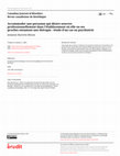 Research paper thumbnail of Accommoder une personne qui désire oeuvrer professionnellement dans l'établissement où elle ou ses proches entament une thérapie : étude d'un cas en psychiatrie