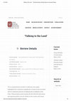 Research paper thumbnail of ‘Talking to the Land’ – The Book Review, Monthly Review of Important Books