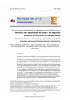 Research paper thumbnail of Os processos educativos em grupos comunitários como caminhos para a promoção da saúde e da segurança alimentar e nutricional na Atenção Básica