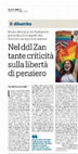 Research paper thumbnail of Nel ddl Zan tante criticità sulla libertà di pensiero