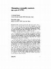 Research paper thumbnail of Managing commodity markets: the case of OPEC