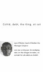 Research paper thumbnail of CoVid, debt, the King, et cet