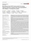 Research paper thumbnail of Recombinant factor VIII Fc fusion protein for immune tolerance induction in patients with severe haemophilia A with inhibitors-A retrospective analysis