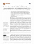 Research paper thumbnail of 2021   William D. GILSTRAP, J.L. Meanwell, E.H. Paris, R. López Bravo and P.M. Day. Post-depositional alteration of calcium carbonate phases in archaeological ceramics: depletion and accretion effects.