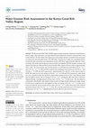 Research paper thumbnail of Water Erosion Risk Assessment in the Kenya Great Rift Valley Region