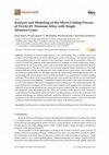 Research paper thumbnail of Analysis and Modeling of the Micro-Cutting Process of Ti-6Al-4V Titanium Alloy with Single Abrasive Grain