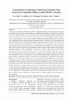 Research paper thumbnail of Communities' Consideration Underlying Vegetation Edge Ecosystem in Magamba Village, Lushoto District, Tanzania