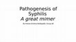 Research paper thumbnail of Syphilis