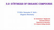 Research paper thumbnail of Synthesis of organic compounds 5th lecture till the end