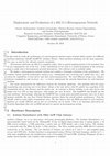 Research paper thumbnail of Deployment and Evaluation of a 802.15.4 Heterogeneous Network