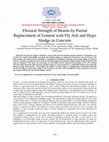 Research paper thumbnail of Flexural Strength of Beams by Partial Replacement of Cement with Fly Ash and Hypo Sludge in Concrete