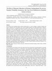 Research paper thumbnail of The Role of Museum Education in Raising Undergraduate Pre-service Teachers" Disability Awareness: the Case of an Exhibition by Disabled Artists in Greece