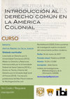 Research paper thumbnail of Introducción al Derecho Común en la América Colonial