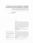 Research paper thumbnail of Prevalencia y factores demográficos y laborales asociados al burnout de psiquiatras en Colombia