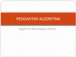 Research paper thumbnail of Pengantar Algoritma